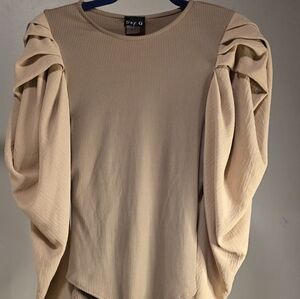 Architectural Puff Sleeve Bodysuit